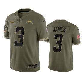 Maillot Los Angeles Chargers Derwin James 3 Salute To Service Olive 2022 - Homme